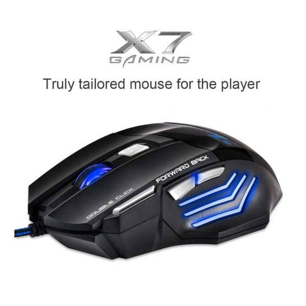 Wired Gaming Mouse Gamer Computer Mouse Gaming Mause USB Ergonomic Mouse Silent 5500 DPI 7 Buttons RGB Game Mice For PC Gamer