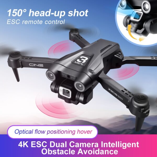 Z908 Pro Drone Professional 4K HD Camera Mini4 Dron Optical Flow Localization Three sided Obstacle Avoidance Quadcopter Toy Gift