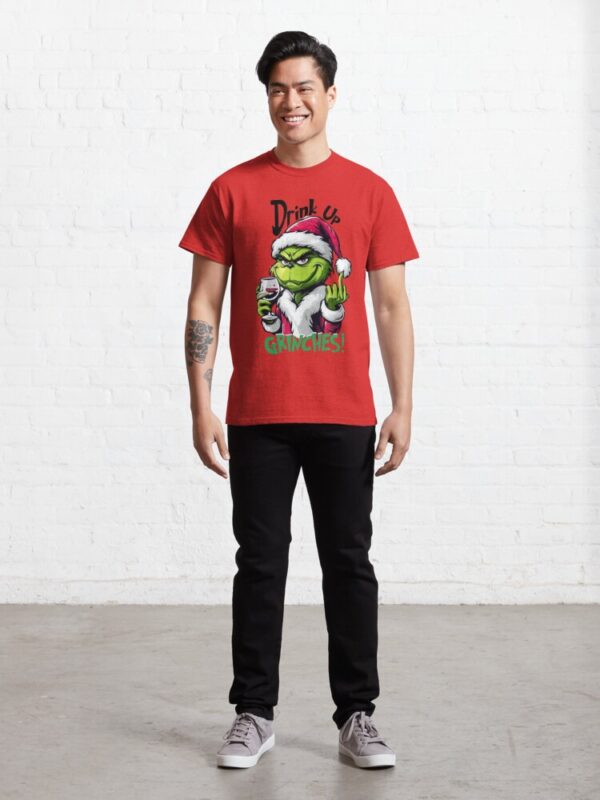 Have a drink with the Grinch Classic T-Shirt - Image 5