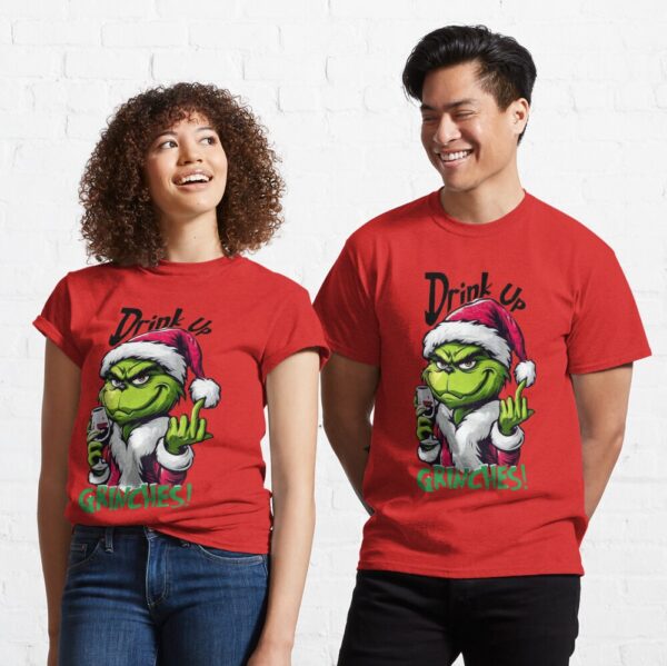 Have a drink with the Grinch Classic T-Shirt - Image 8