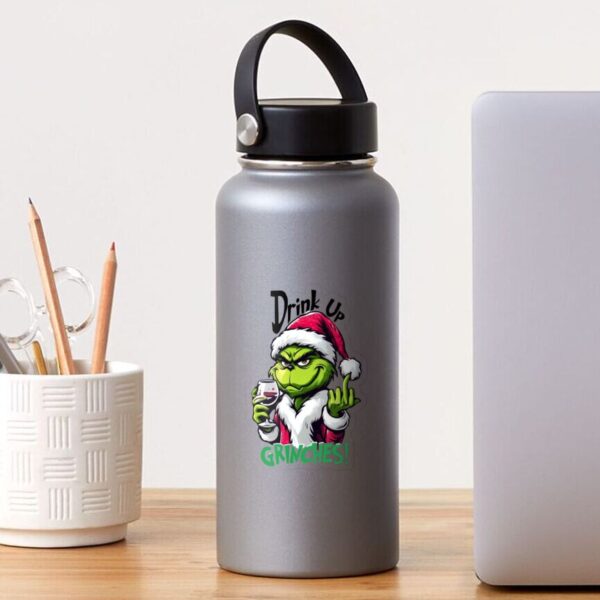 Have a drink with the Grinch Sticker - Image 3