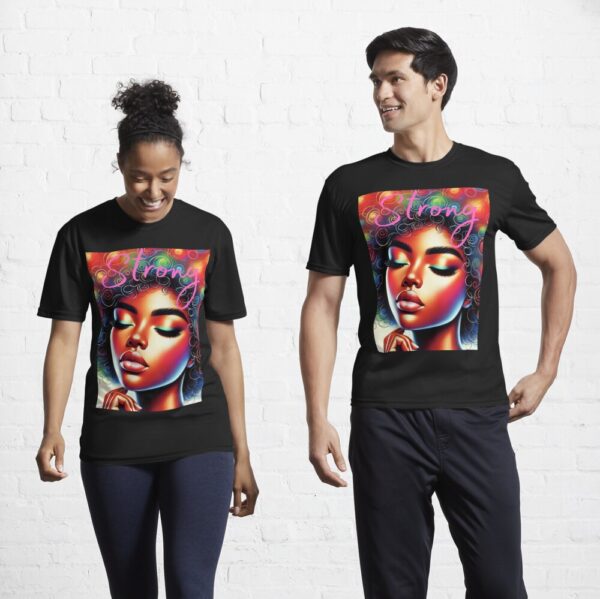 Strong Black Women Active T-Shirt - Image 5